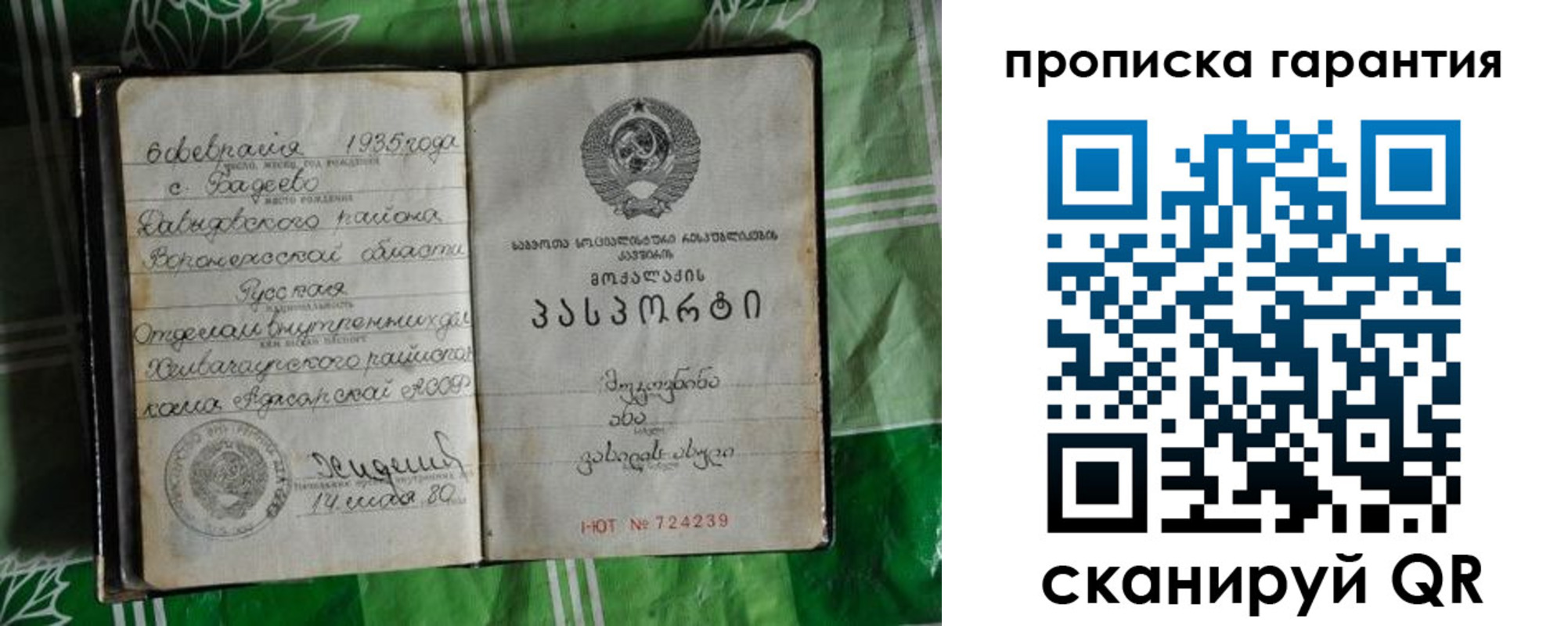 временная регистрация гарантия в Кинеле